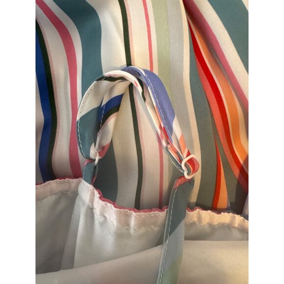 Jack By BB Dakota XS Striped Multicolor Maxi Dress With Adjustable Straps - Picture 13 of 15